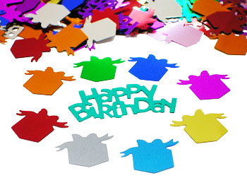 Happy Birthday Gift Confetti Available by the Pound or Packet